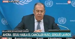 EEUU - EN VIVO | El canciller ruso, Serguéi Lavrov habla ante la ONU
