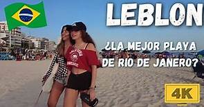 🔥Caminando por LEBLON (4K), ¡la playa de BRASIL que todos hablan! RIO DE JANEIRO (4K)🔥
