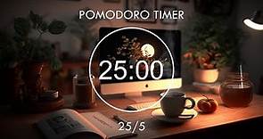 25/5 Pomodoro Timer - Relaxing Lofi, Deep Focus Pomodoro Timer, Study With Me, Stay Motivated