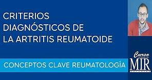 2 Criterios diagnósticos de la artritis reumatoide