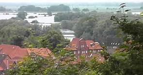 Hochwasser Elbe 09. Juni 2013 in Lüchow Dannenberg Hitzacker Weinberg