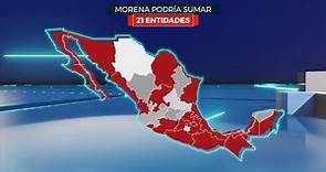 Así se ve el mapa político de México rumbo a las próximas elecciones. #VotaMéxico2023