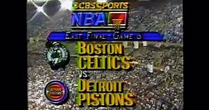 1988 NBA on CBS - Celtics vs Pistons - ECF Game 6 Intro