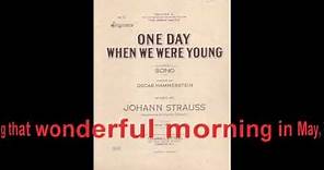 One Day When We Were Young (Richard Tauber)