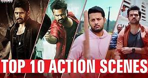 Top 10 Best Action Scenes | South Indian Hindi Dubbed Movies | Aditya Movies
