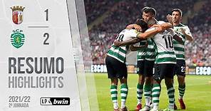 Highlights | Resumo: SC Braga 1-2 Sporting (Liga 21/22 #2)