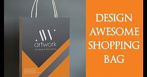 Shopping Bag Design in Illustrator | How to Make a Shopping Bag | Design a Paper Bag | 2020