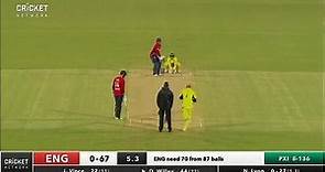 David Willey takes 34 from Nathan Lyon over