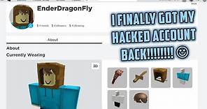 Getting my stolen roblox account back! You can too! (ROBLOX Tutorial)