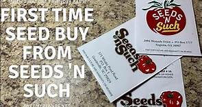 Seed Shop! First time buying from Seeds 'n Such.