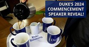 Duke's 2024 Commencement Speaker Reveal 🎓