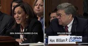 Complete exchange between Sen. Kamala Harris and Attorney General William Barr (C-SPAN)