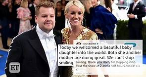 James Corden and Wife Julia Welcome Baby No. 3