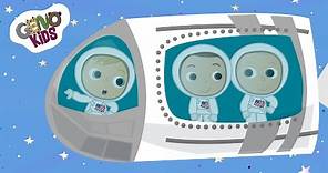 Neil Armstrong Moon Landing for Kids | Geno Kids - Kids Cartoons about Neil Armstrong