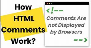 HTML Comments Tag Examples | How to write Comments in HTML Document?