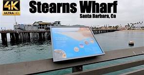4K Driving & Walking Tour | Stearns Wharf Santa Barbara Ca