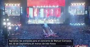 Agotadas en tres horas las entradas del concierto de Septiembre en Sevilla de Manuel Carrasco