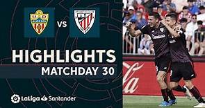 Resumen de UD Almería vs Athletic Club (1-2)