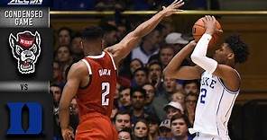 North Carolina State vs. Duke Blue Devils Condensed Game | 2018-19 ACC Basketball