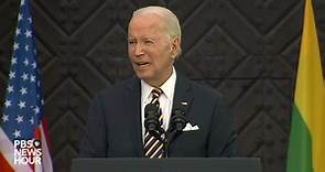 WATCH LIVE: Biden delivers speech at Vilnius University after NATO summit in Lithuania