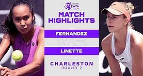 Leylah Fernandez vs. Magda Linette | 2022 Charleston Round 2 | WTA Match Highlights
