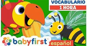 Huevos Sorpresa con Larry el Loro | Aprender Nombres de Animales para Niños | BabyFirst Español