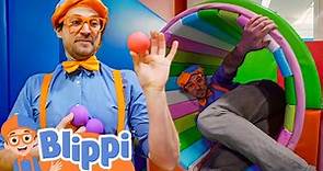 Blippi Visits the Funtastic Playtorium - Learn Shapes and Colours ...