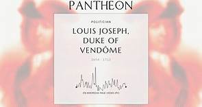Louis Joseph, Duke of Vendôme Biography - Duke of Vendôme