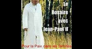 Le Saint Rosaire avec Saint-Jean-Paul 2 au complet en ordre pour la Paix dans les Familles partout