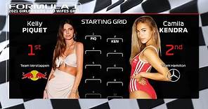 F1 Starting Grid But it's Their Girlfriends & Wives