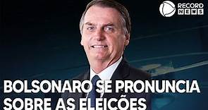 Presidente Jair Bolsonaro faz pronunciamento após resultado das eleições