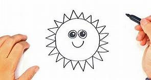 Como dibujar El Sol paso a paso | Dibujo fácil del Sol
