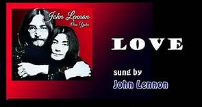 Love / John Lennon (with Lyrics & 가사 해석, 1970)
