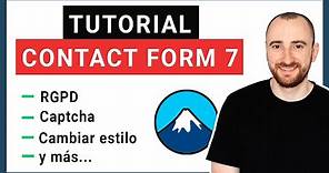 🥇 Tutorial Contact Form 7 en Español |→【Completo】