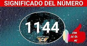 NUMEROLOGÍA🤍Significado del número 1144 Numero 1144 en lo espiritual🙏numero 1144 NUMERO