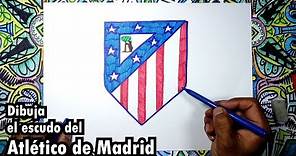 Dibuja el escudo oficial del Club Atletico de Madrid