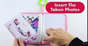 VNOM Baby Photo Album Soft Cloth Photo Book First Year Memory Album Shower Gift for Babies Newborns Toddlers & Kids,Holds 4x6 Inch Photos. (Pink)