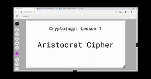 Cryptology: How to Decrypt Aristocrat Cipher