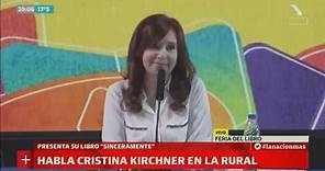 Cristina Kirchner presentó su libro "Sinceramente" en la Feria del Libro 2019 - Discurso completo