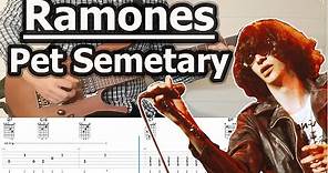 Ramones - Pet Semetary | Guitar Tabs Tutorial