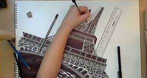 Realistic Drawing: The Eiffel Tower