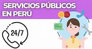 🔴SERVICIOS PÚBLICOS EN EL PERÚ / APRENDE QUE SON LOS SERVICIOS PÚBLICOS 2023