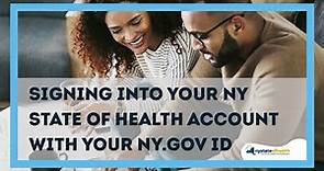 Signing Into Your NYSOH Account With Your NY.gov ID