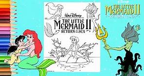 Coloring The Little Mermaid Return to the Sea Princess Ariel Melody Morgana - Disney Coloring Pages