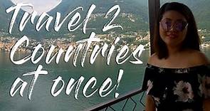 Lake Como, Italy and Lugano Switzerland in 30 minutes, travel vlog