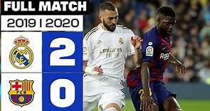 Real Madrid vs FC Barcelona (2-0) 2019/2020 PARTIDO COMPLETO
