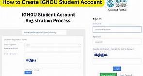 How to Create IGNOU Student Account | IGNOU Student Login Account | SAMARTH-IGNOU Registration
