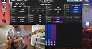Guitar Synthesizer Plugin! (MIDI Guitar 2 demonstration/how to get synth sounds with a guitar)
