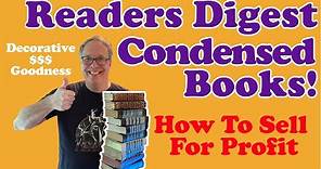 Selling Readers Digest Condensed Books! How To, Examples, and Strategy!