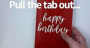 Endless Birthday Greeting Card With Glitter